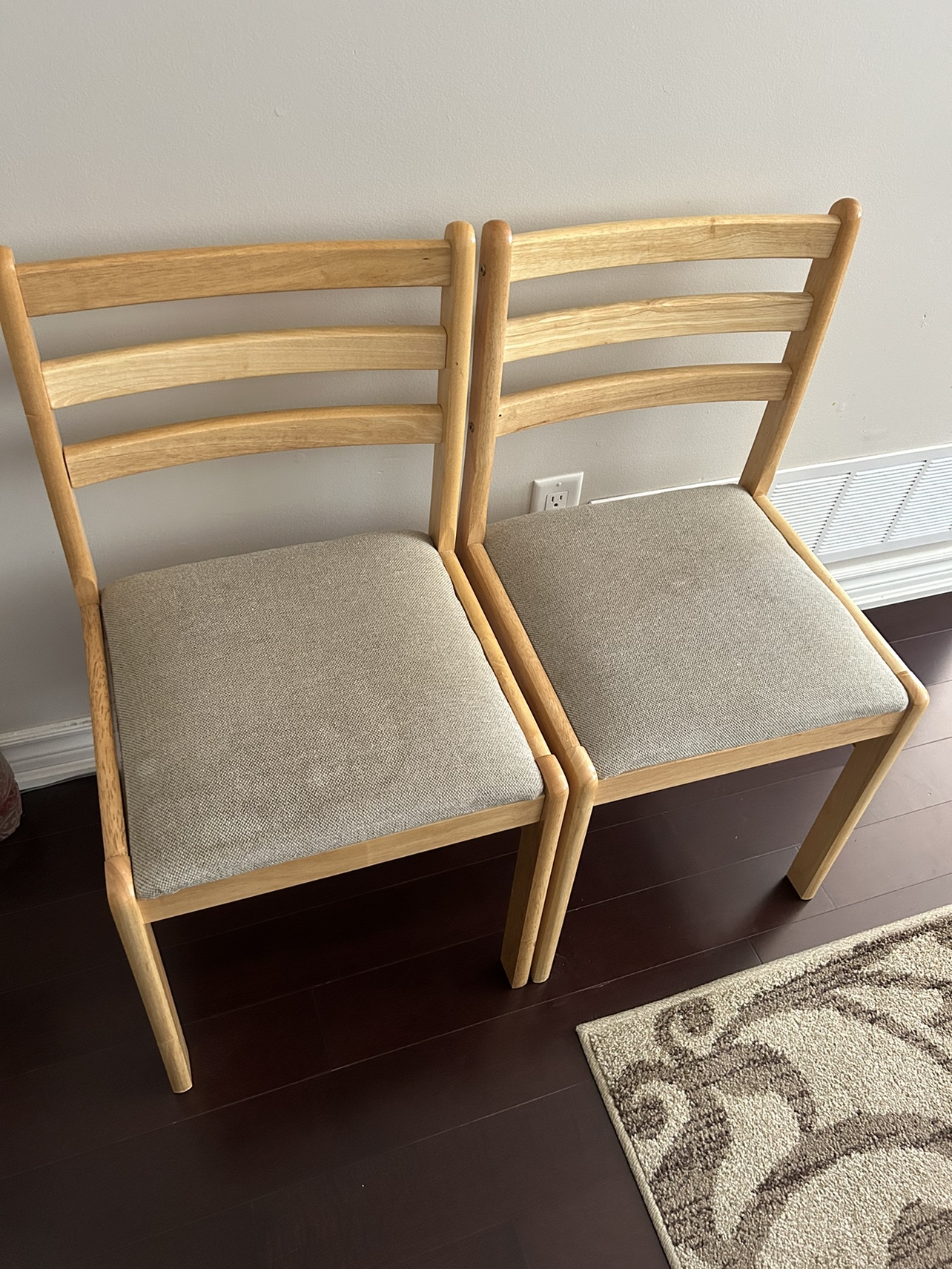 2 Dining wooden Chairs - photo 2