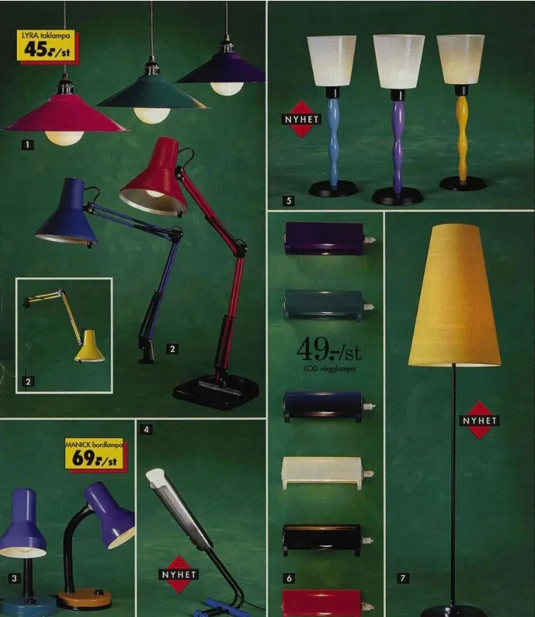 🧡Vintage IKEA Smog Table Lamp. Mid Century Modern. Like New image indicator(8)