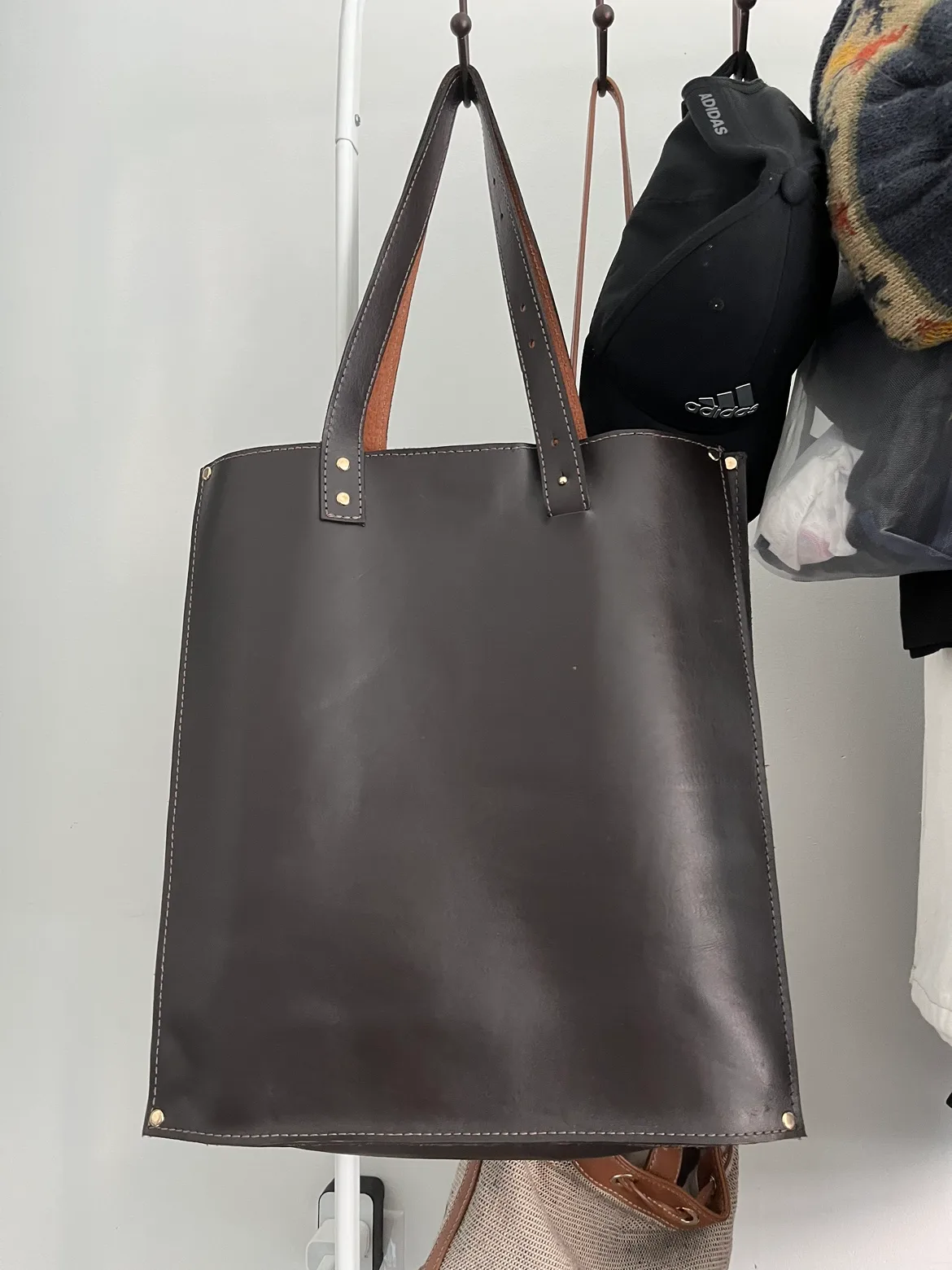 Brown Leather Tote Bag image indicator(5)