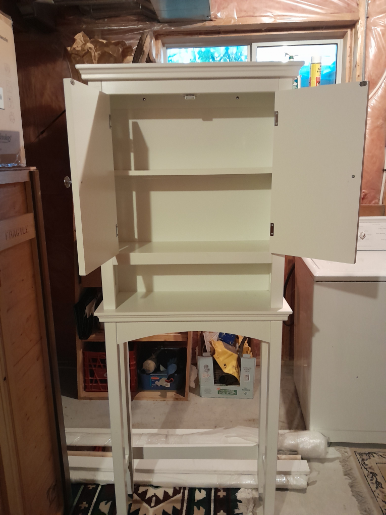 White Bathroom Cabinet - photo 4