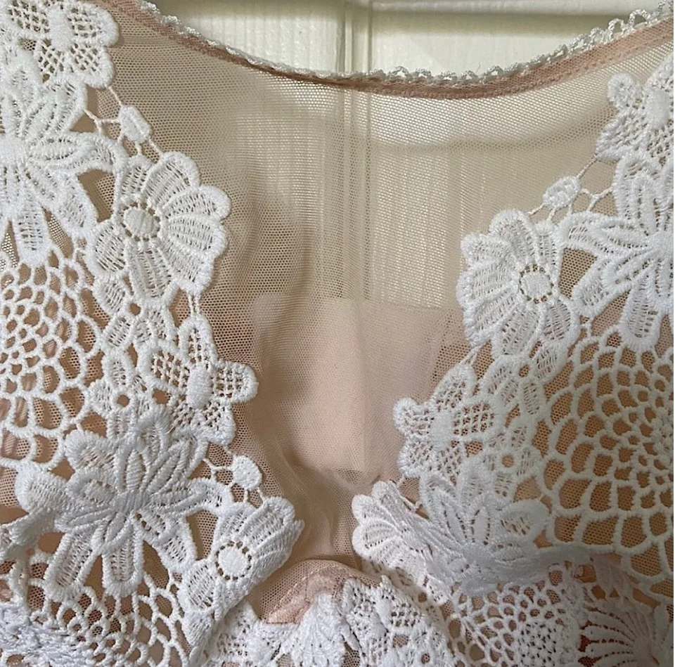 NEW Victoria's Secret Lingerie Bra Top Mesh/Crochet Size Small image indicator(5)