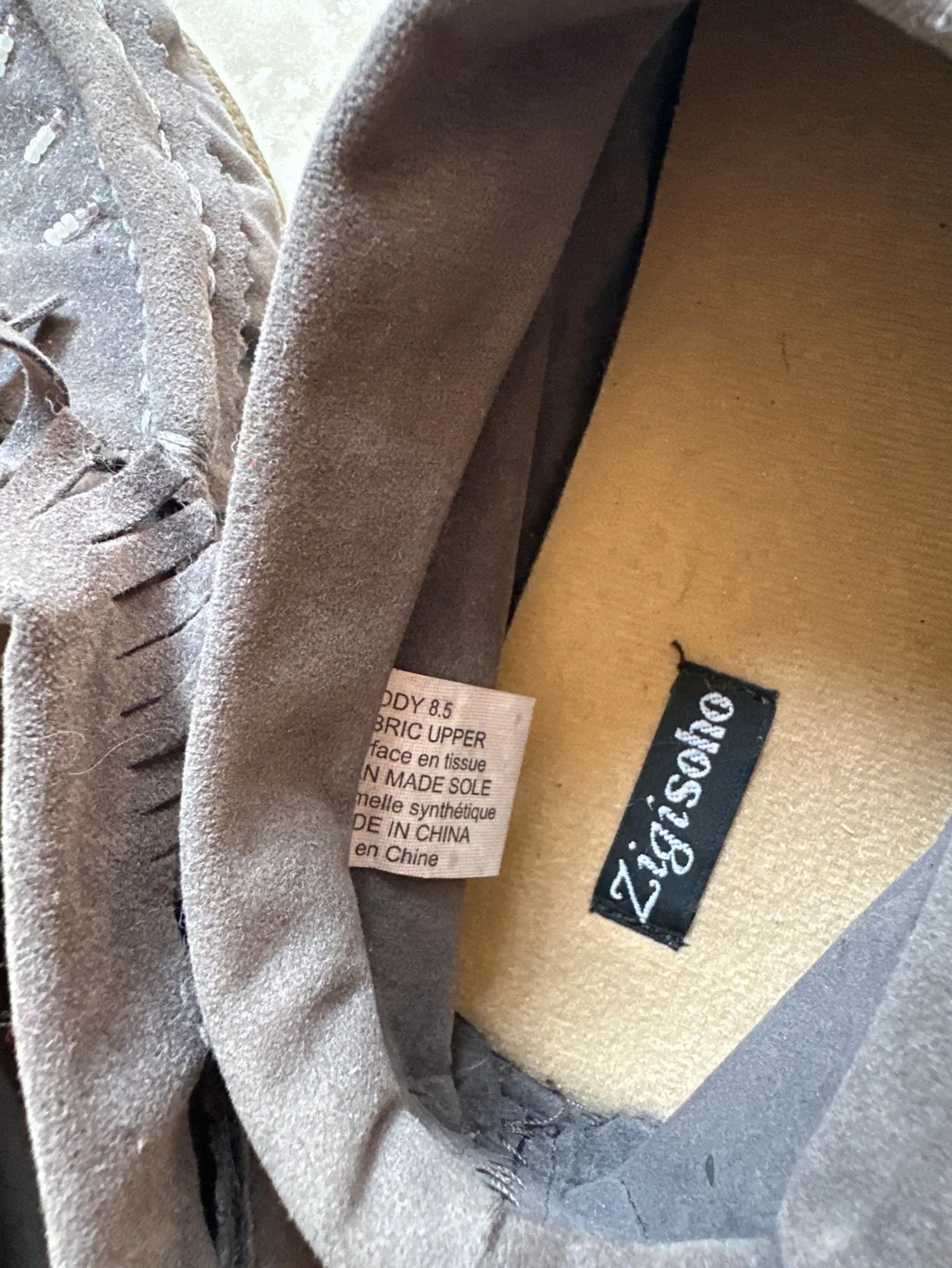 Grey Moccasin Shoes image indicator(3)