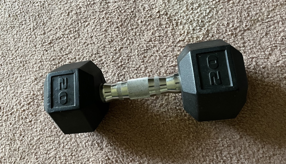 Almost brand new Barbell Coated Dumbbell Weight