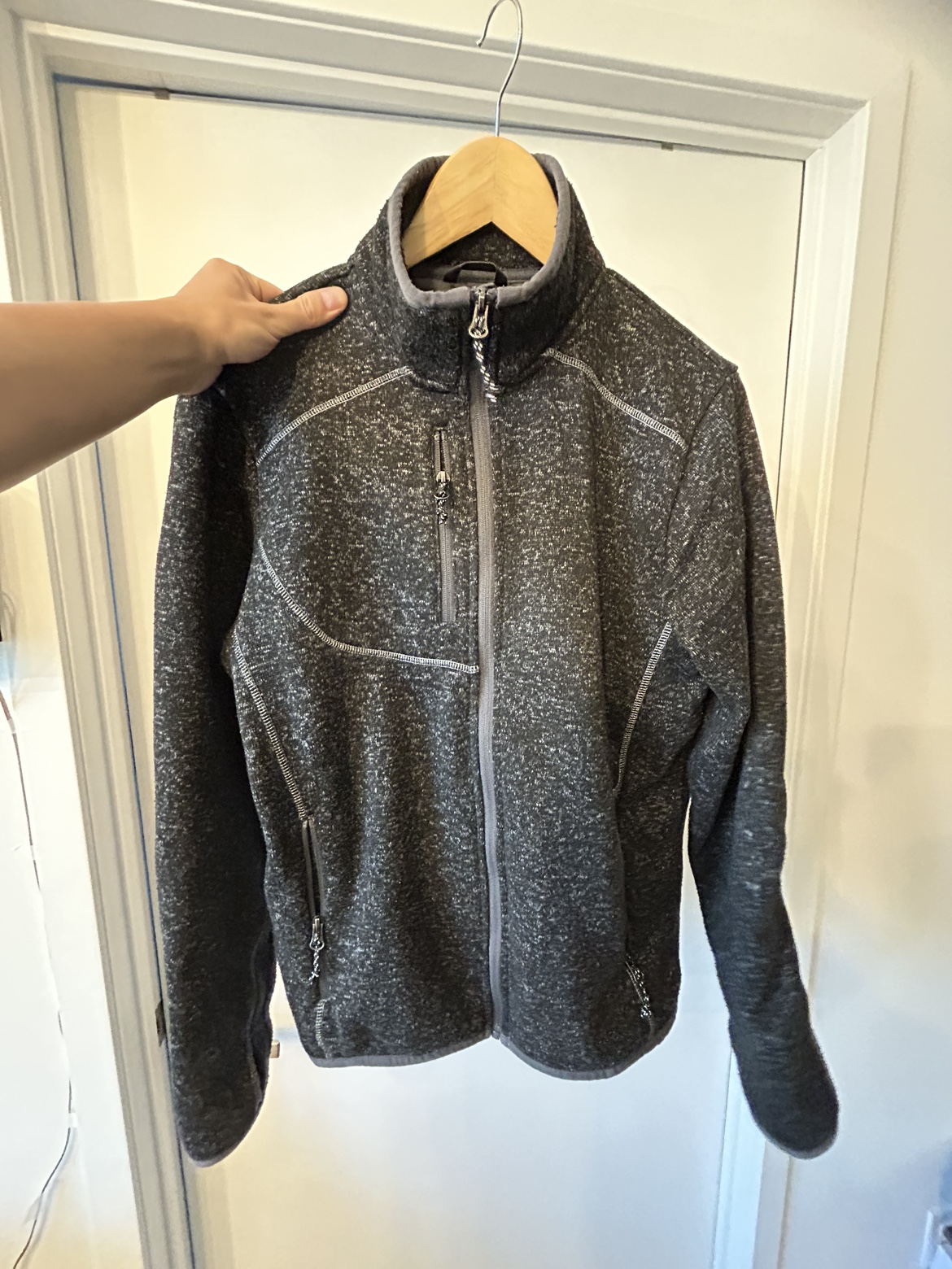 Men's Grey Fleece Jacket