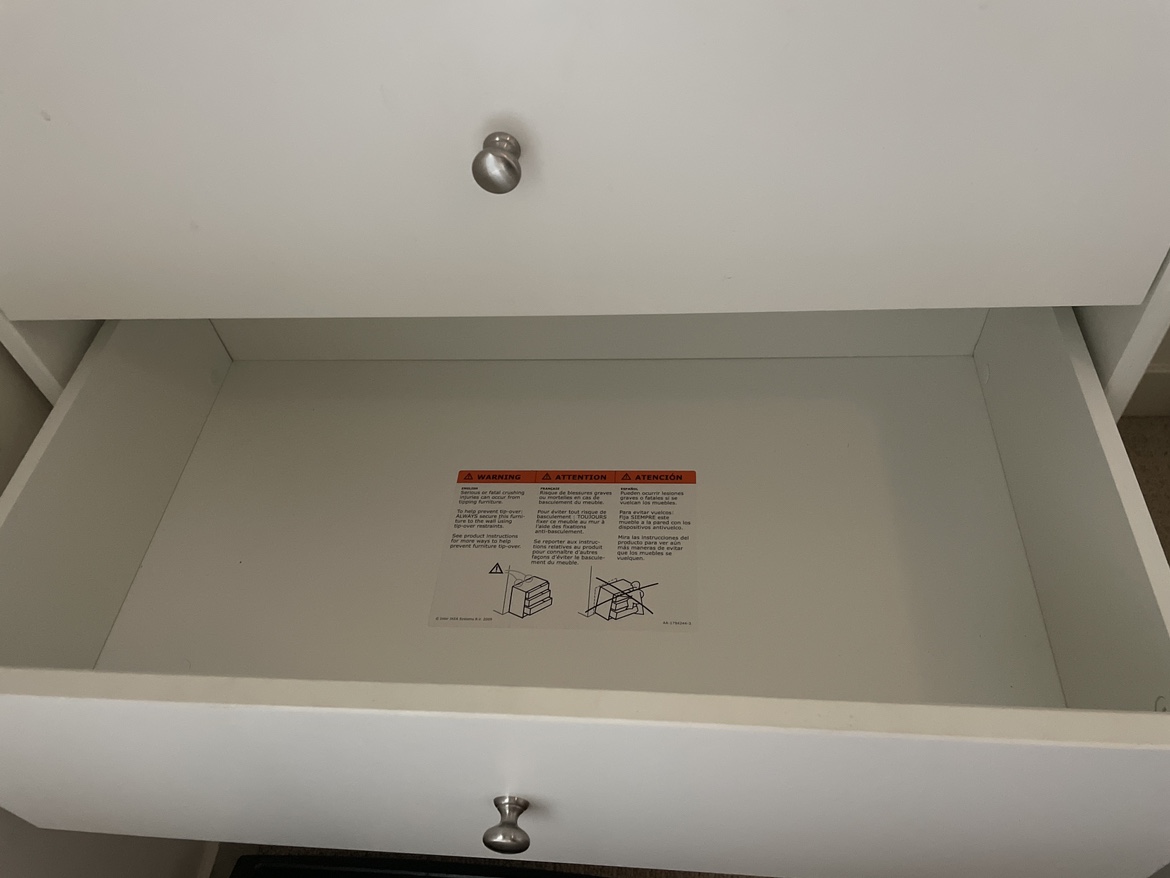IKEA White 4-Drawer Chest - photo 3