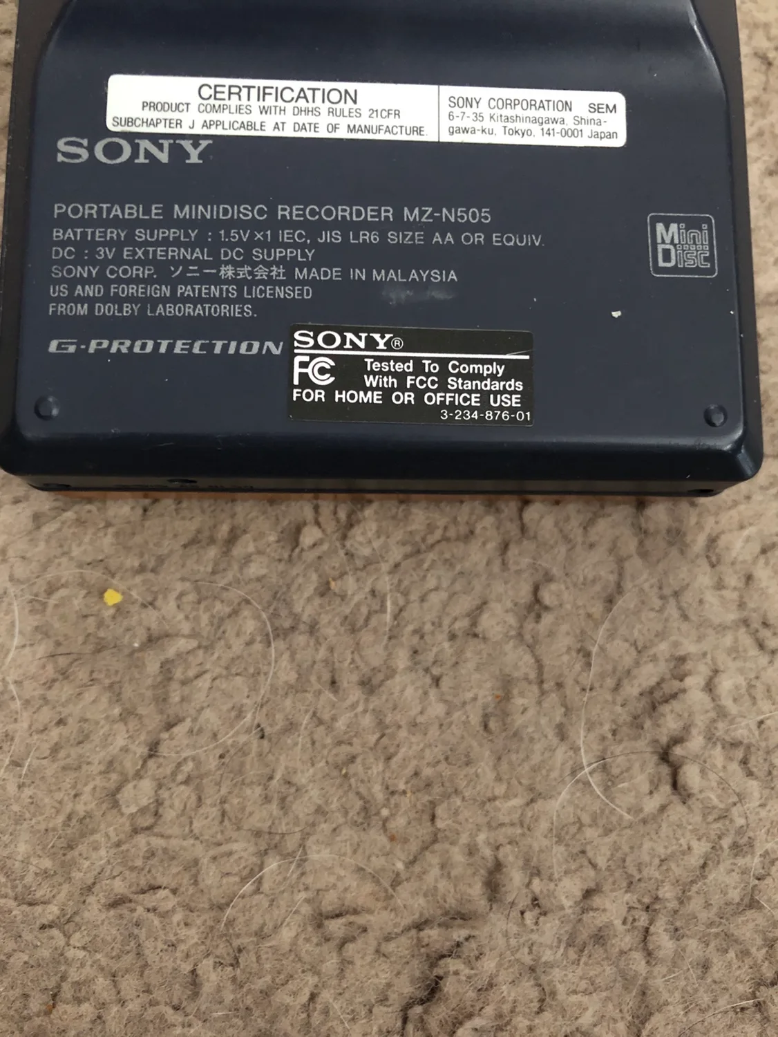 Sony Net MD Walkman MZ-N505 🧡 image indicator(6)
