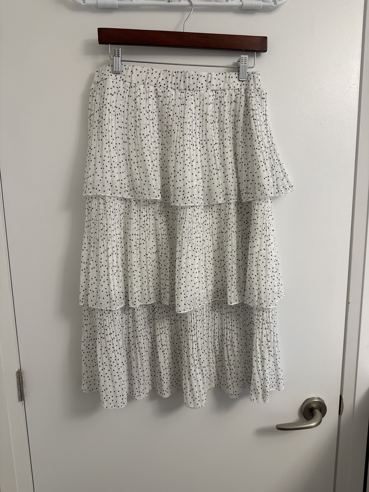 White Polka Dot Skirt