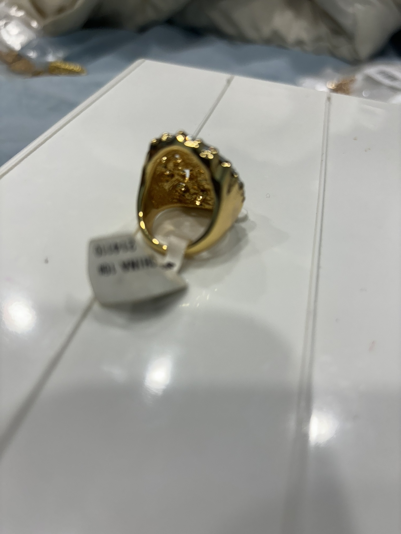 Gold Ring with Red Stones - photo 4