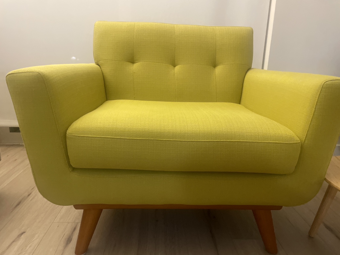 Sofa With Fabric In Wheatgrass - photo 3