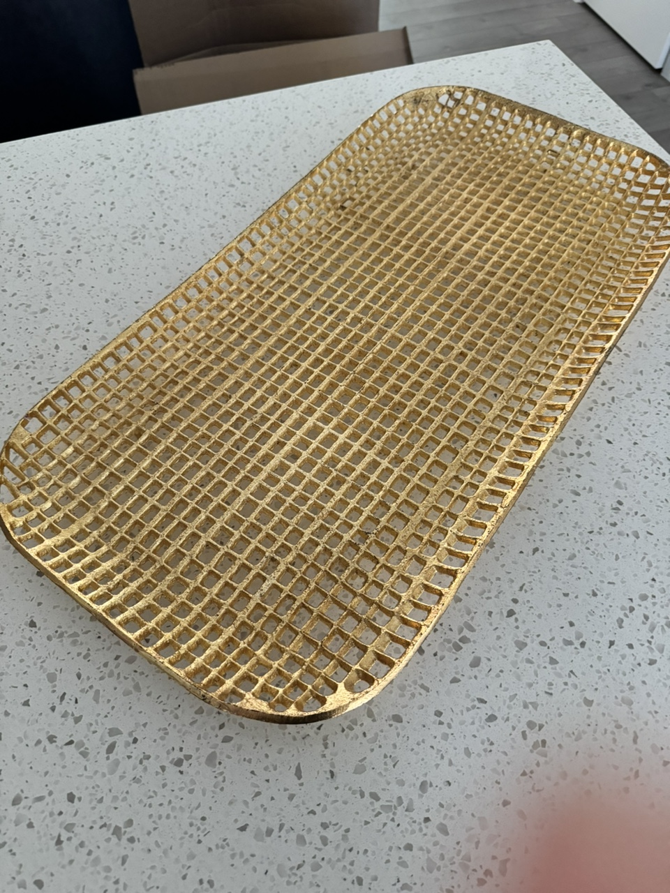 Gold Metal Tray - photo 2