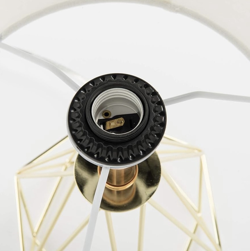 NEW - Table Lamp, Reinforced Geometric Wire Cage - photo 5