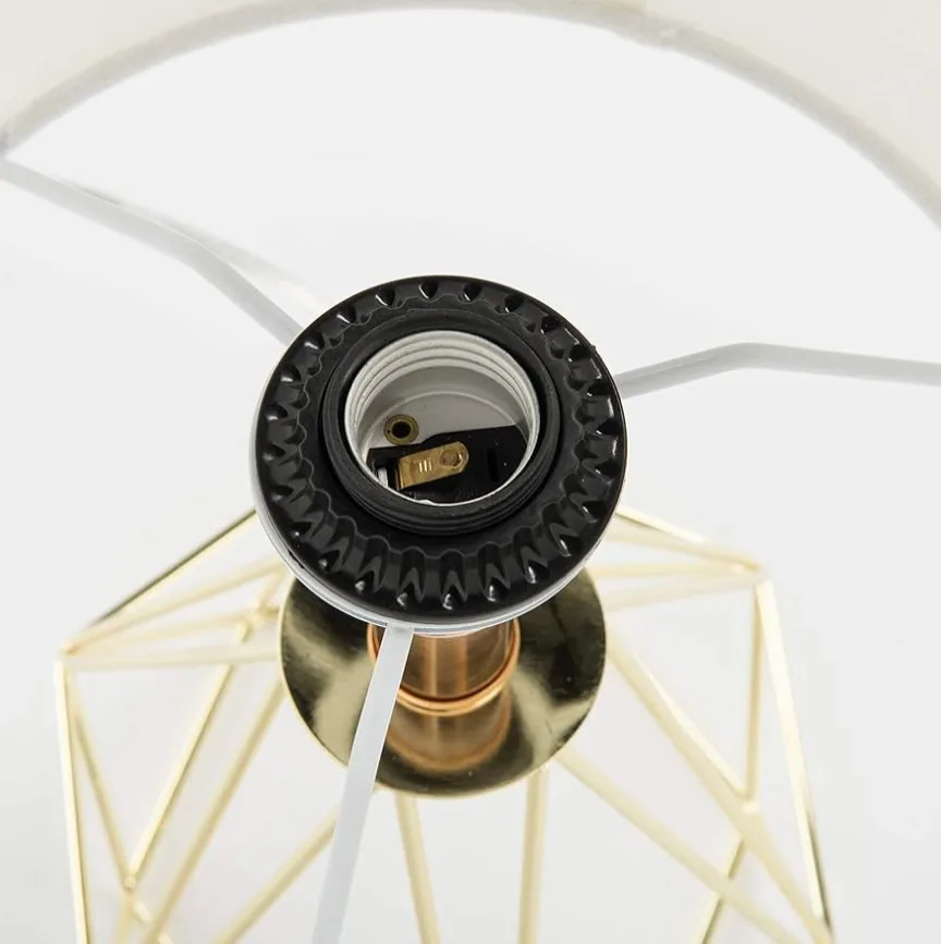 NEW - Table Lamp, Reinforced Geometric Wire Cage image indicator(5)