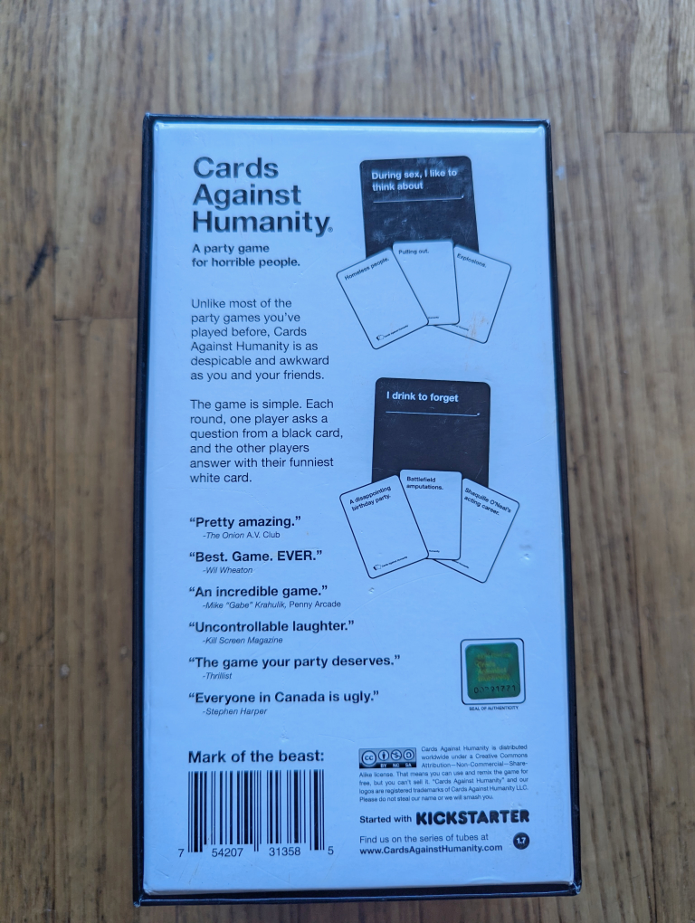 Cards Against Humanity Game - photo 2