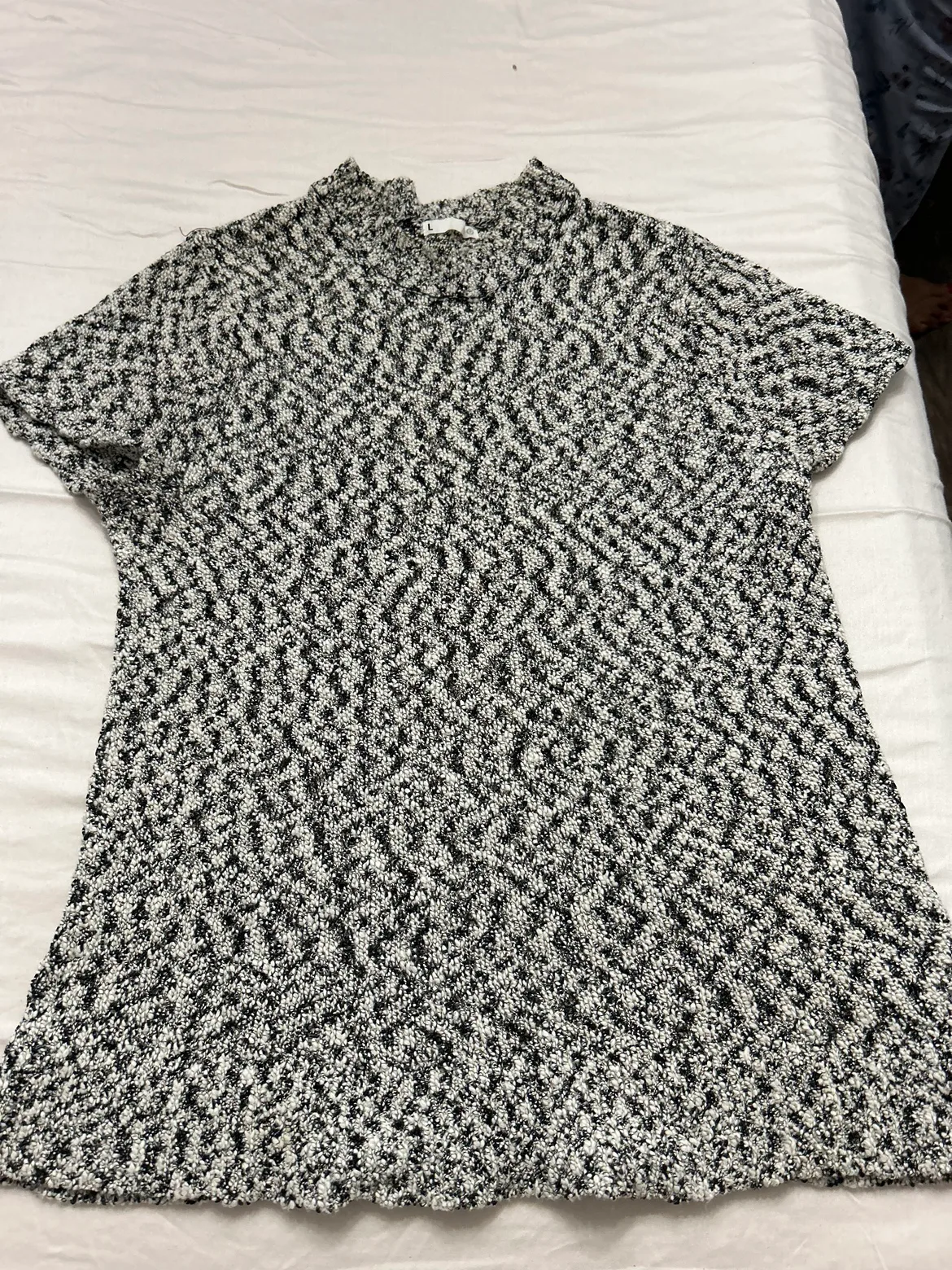 Black and White Knit Top thumbnail