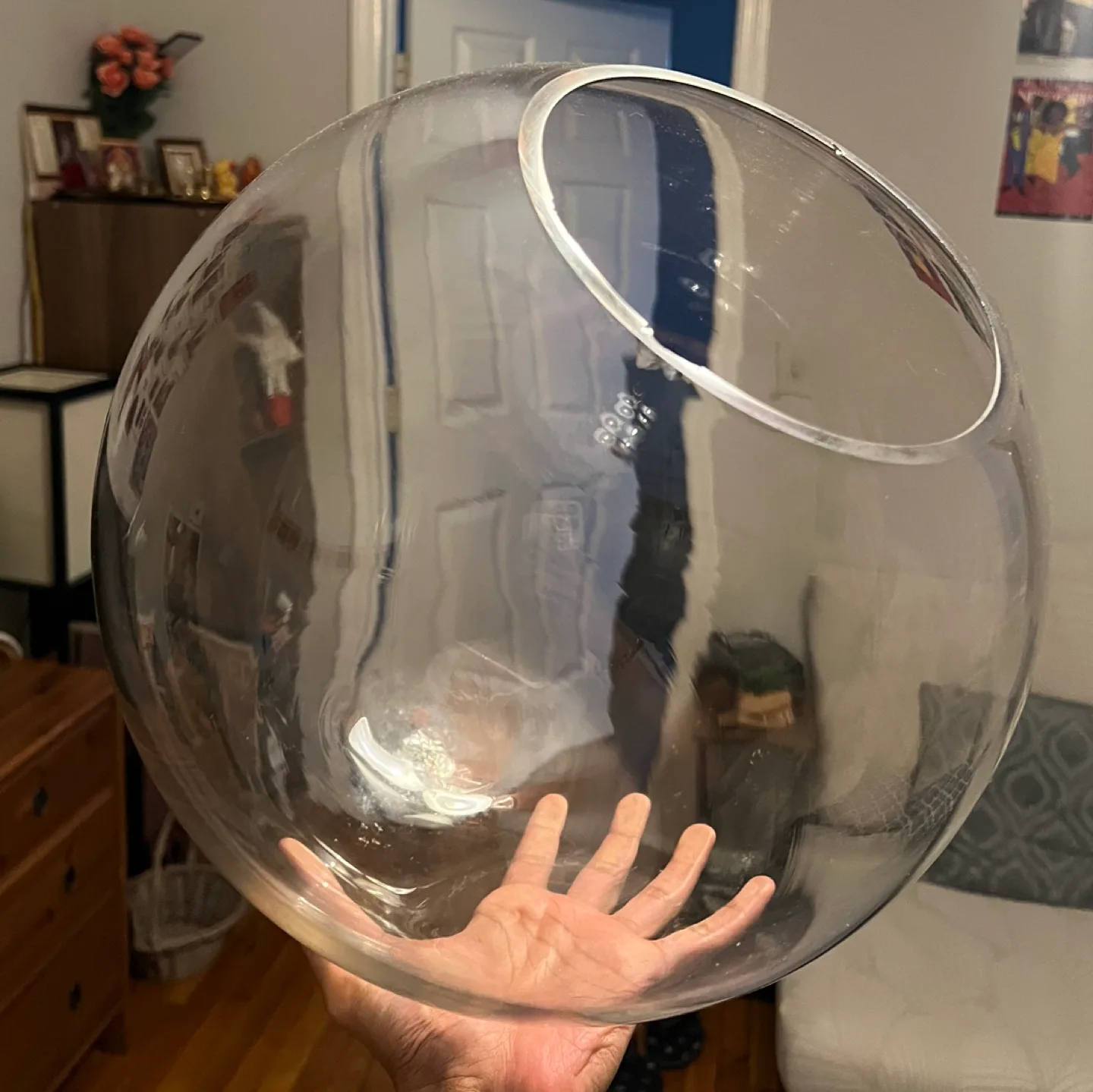 Large Terrarium Glass Bowl / Fish Bowl image indicator(3)