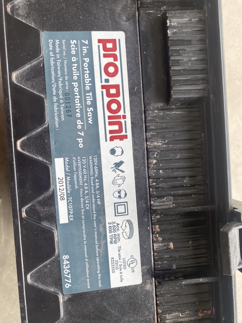 Pro Point 7" Portable Tile Saw
