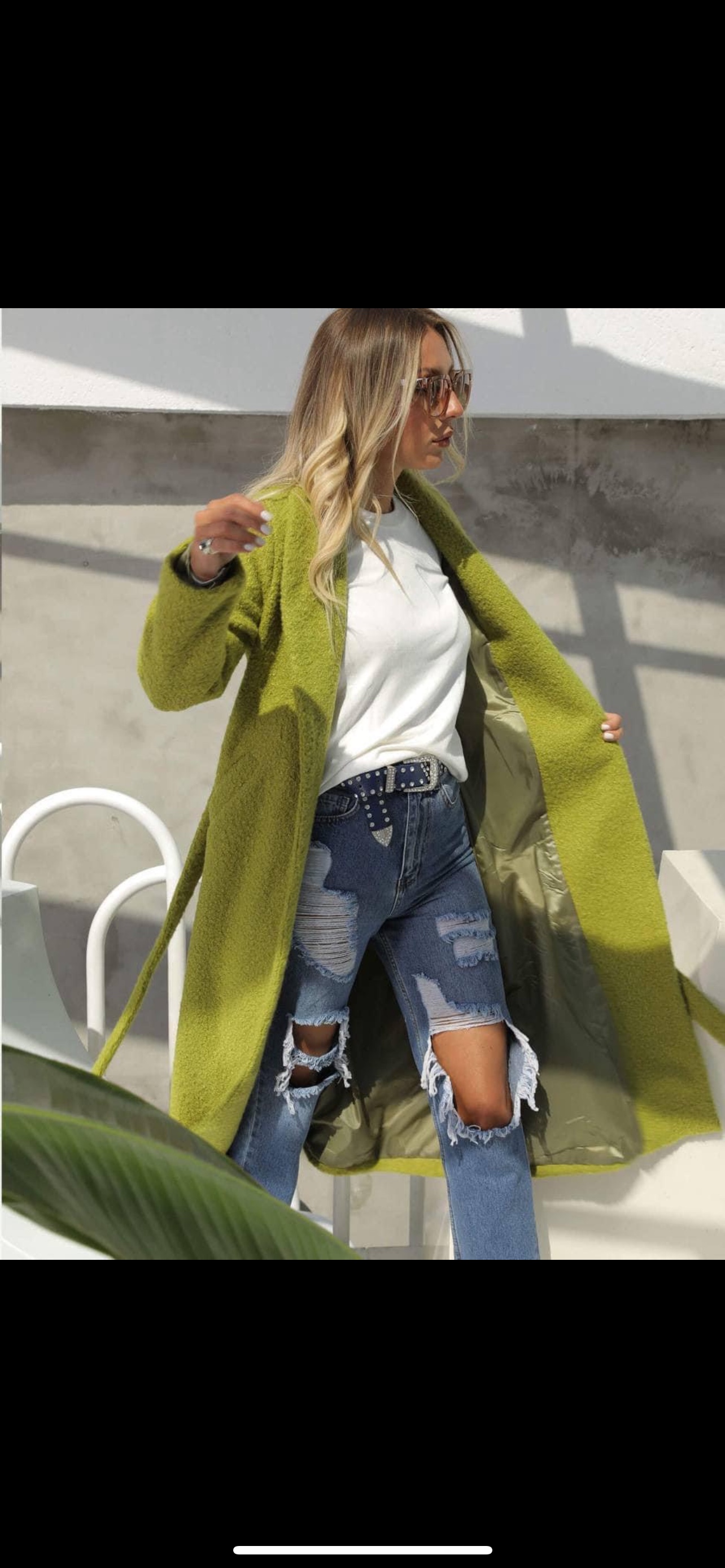 New Green Long Coat - photo 2