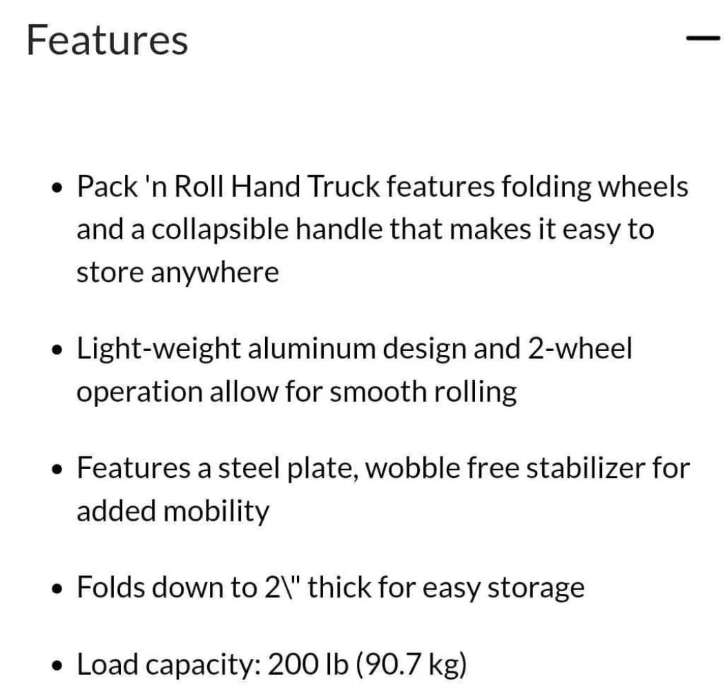 Folding Hand Truck image indicator(5)