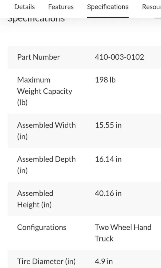 Folding Hand Truck image indicator(6)