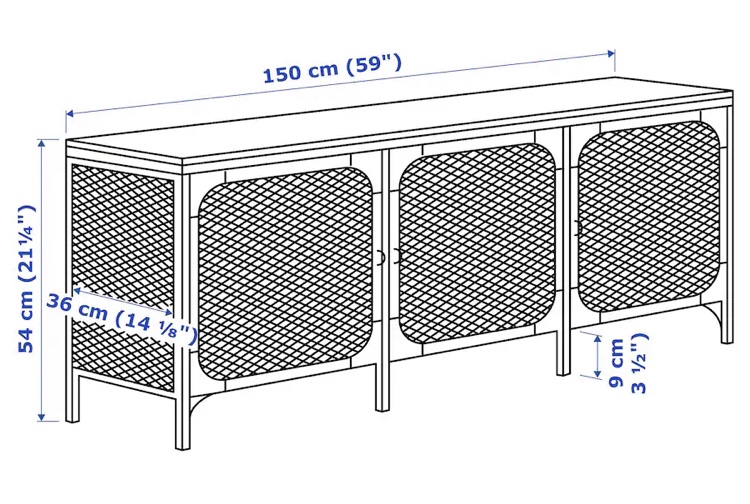 TV stand/bench with storage - photo 4