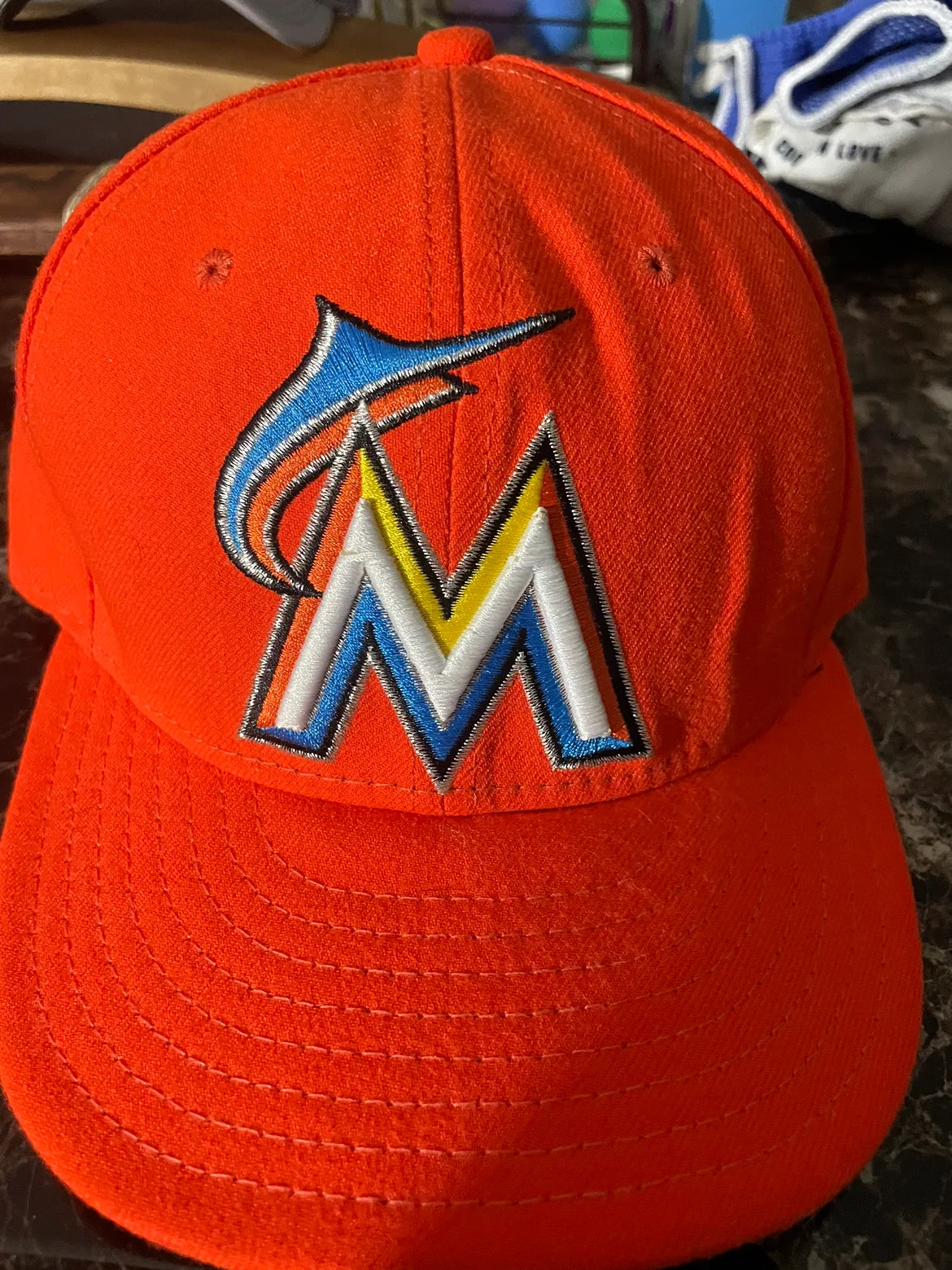 Miami Marlins New Era Orange Hat image indicator(10)