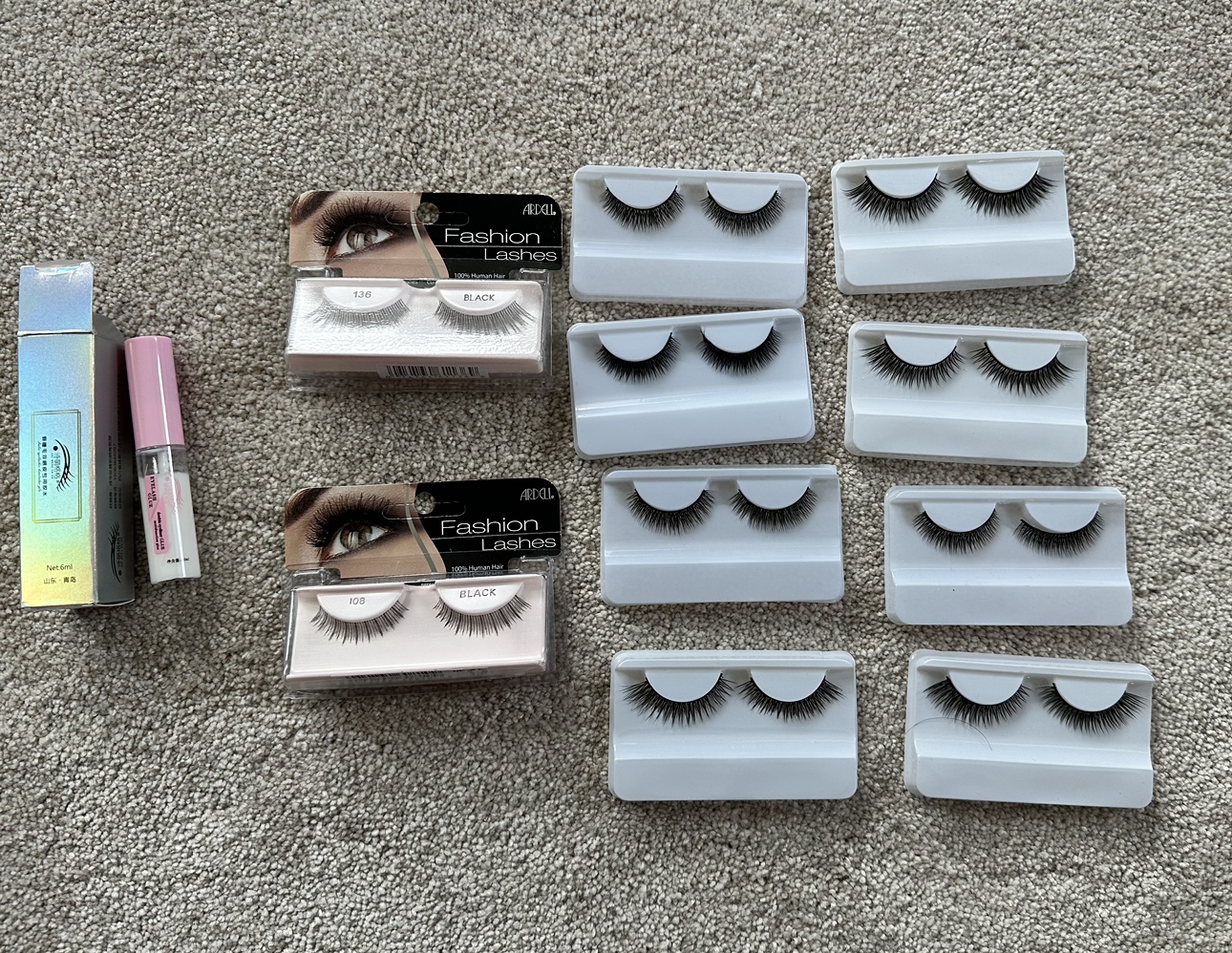 10 pairs Ardell Fashion Lashes Bundle with eyelash glue
