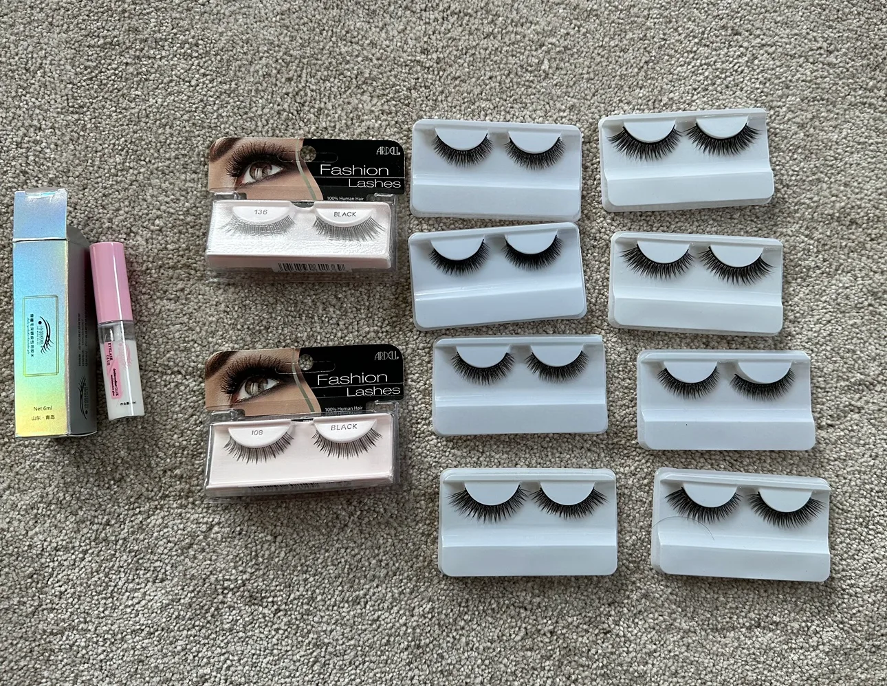 10 pairs Ardell Fashion Lashes Bundle with eyelash glue thumbnail