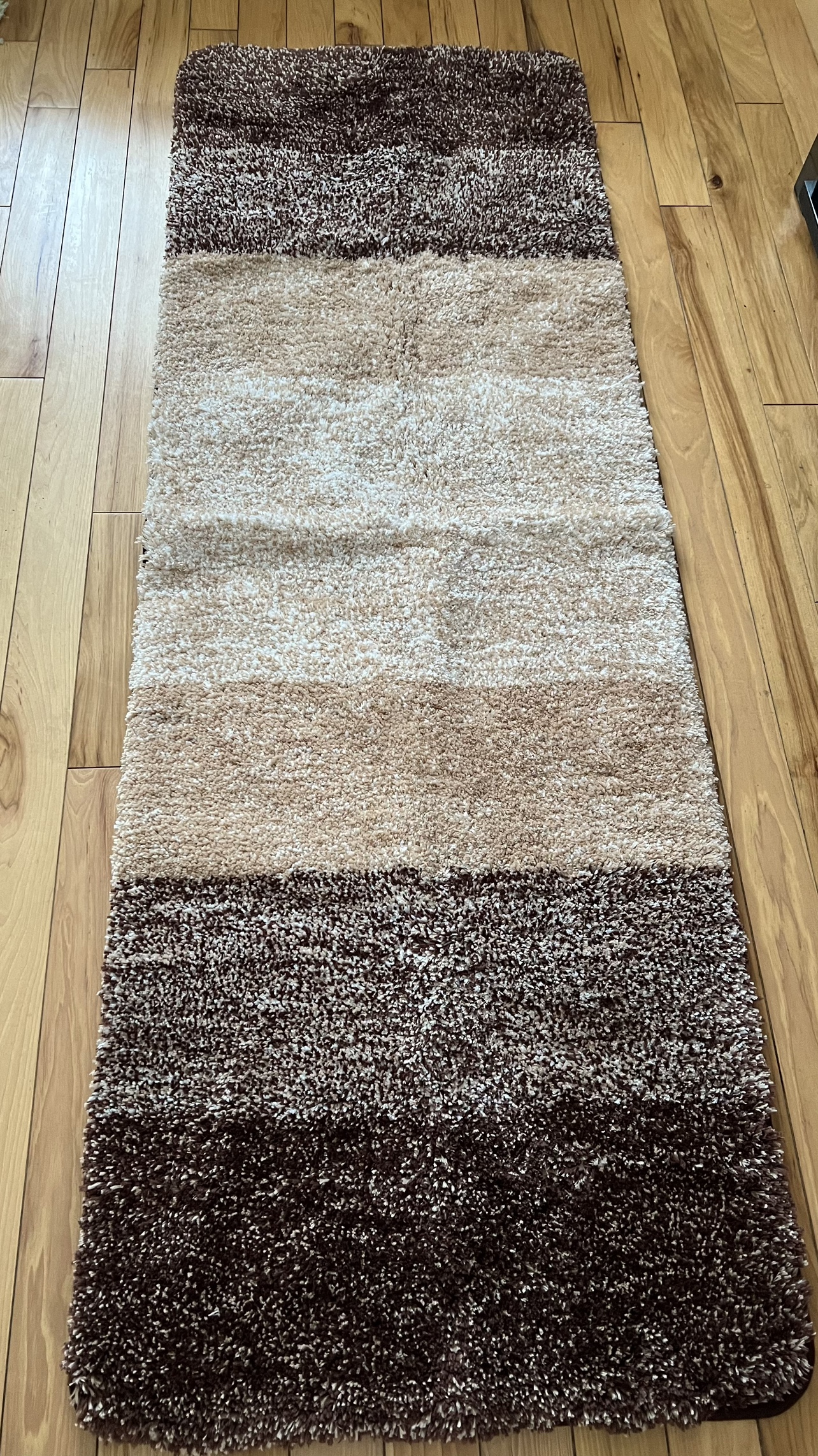 Brown and Beige soft runner Rug