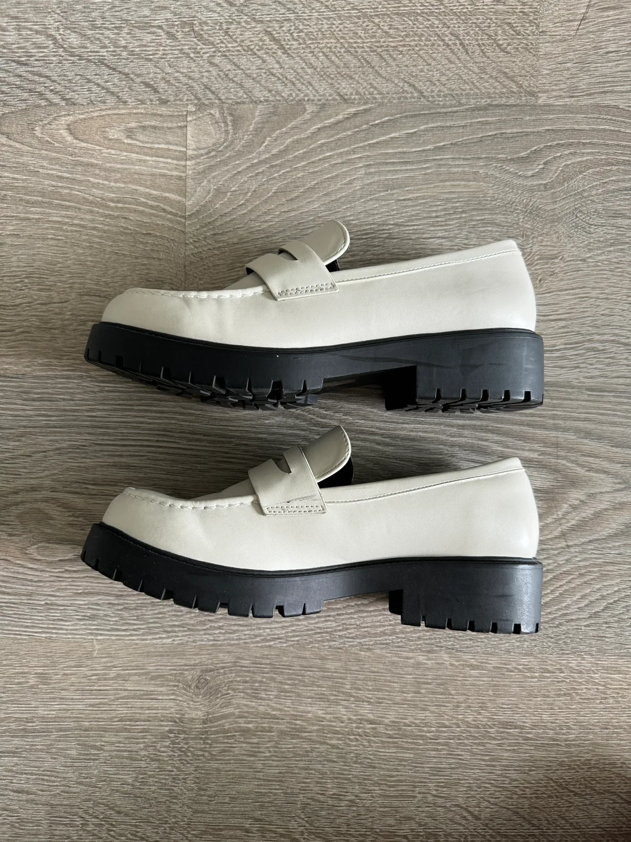 White Platform Loafers - Women’s 10 image indicator(2)