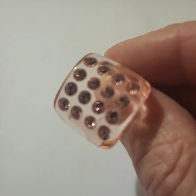 Pink Rhinestone  Ring & Pink Beaded Bracelet  #freecycle image indicator(2)