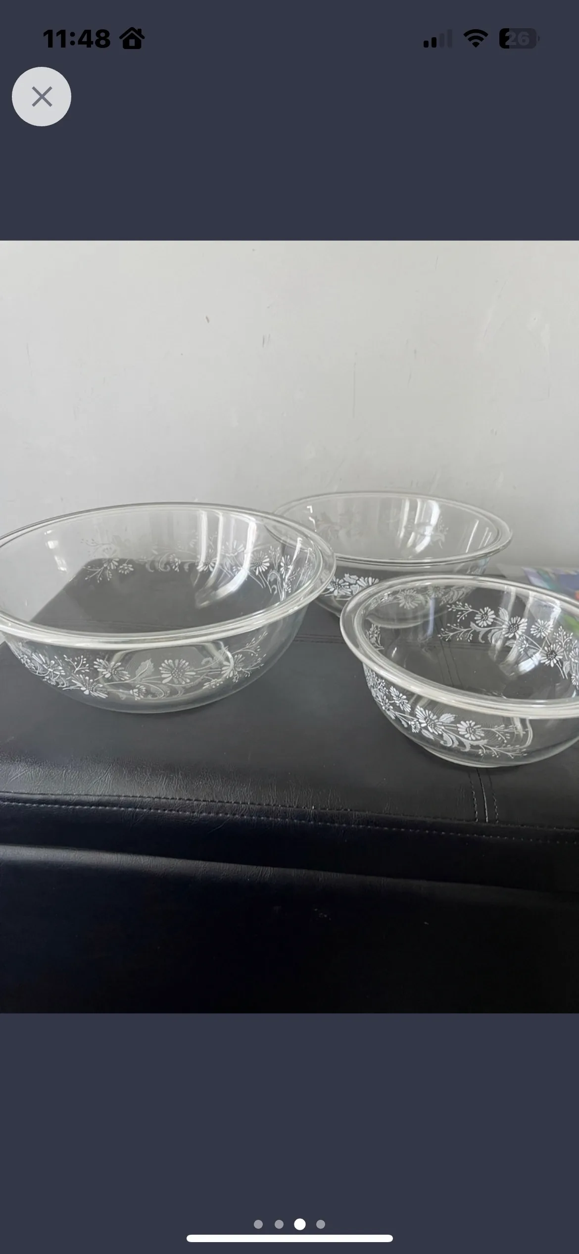 Vintage Pyrex Mixing Bowls image indicator(4)
