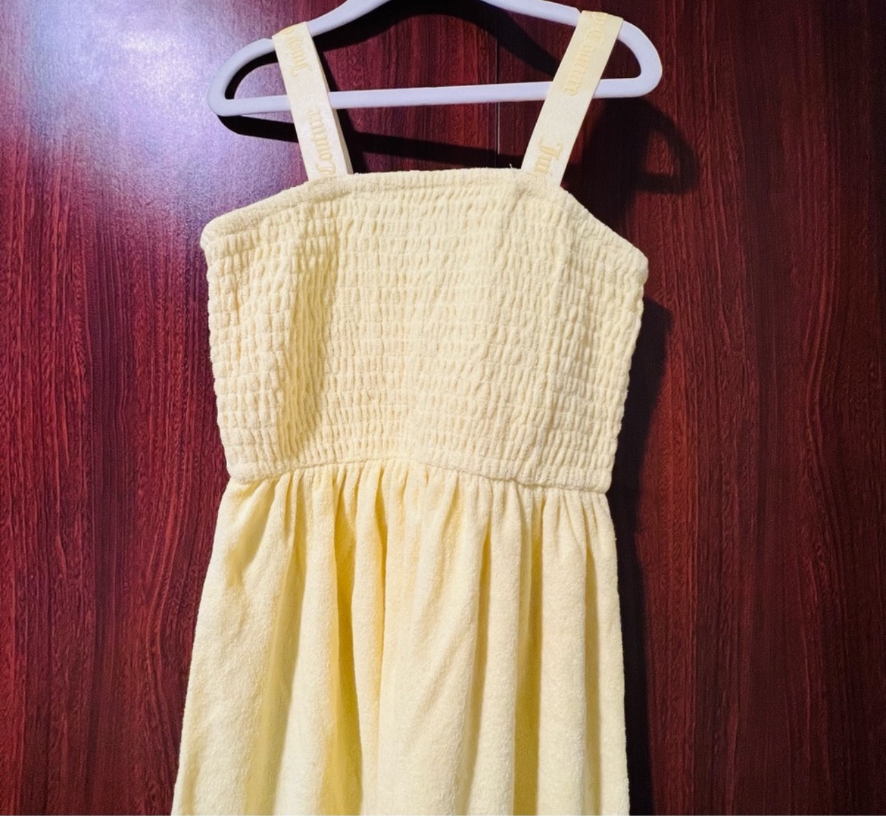 Juicy Couture Kids S7 French smocked top towel Terry strap dress - photo 3