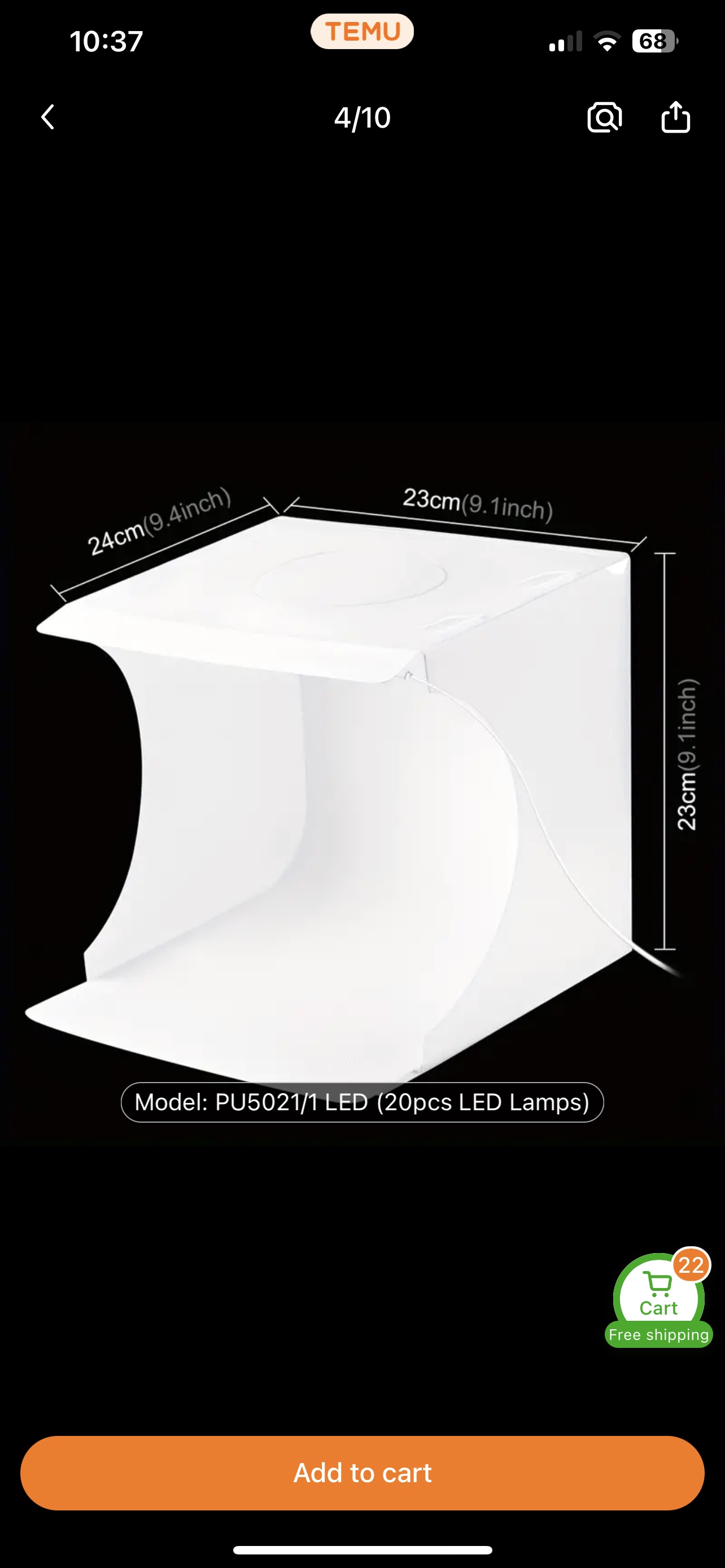 PULUZ Photo Light Box - photo 2