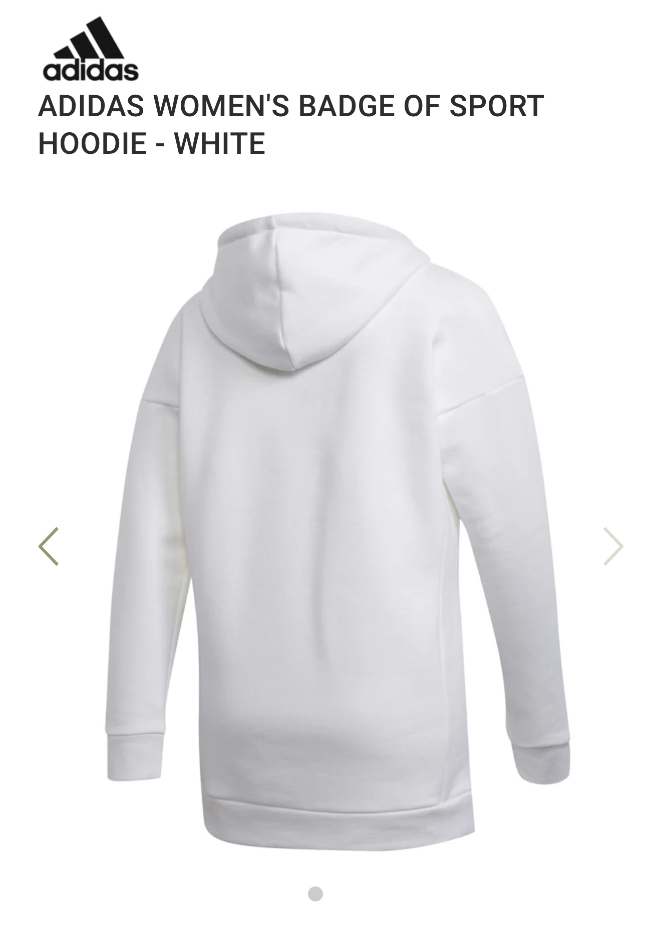 Adidas Women's Badge of Sport Hoodie - photo 2