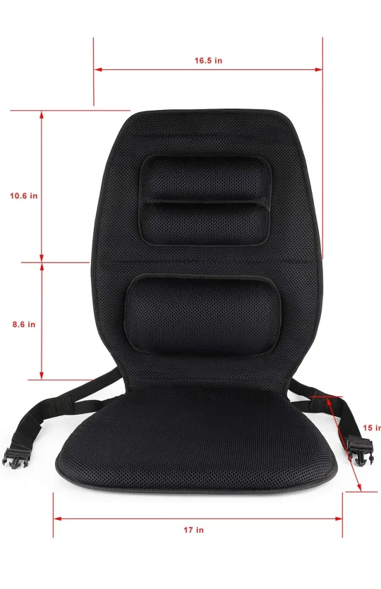 FOMI Premium Gel Cushion and Firm Back Support Pain Relief image indicator(4)