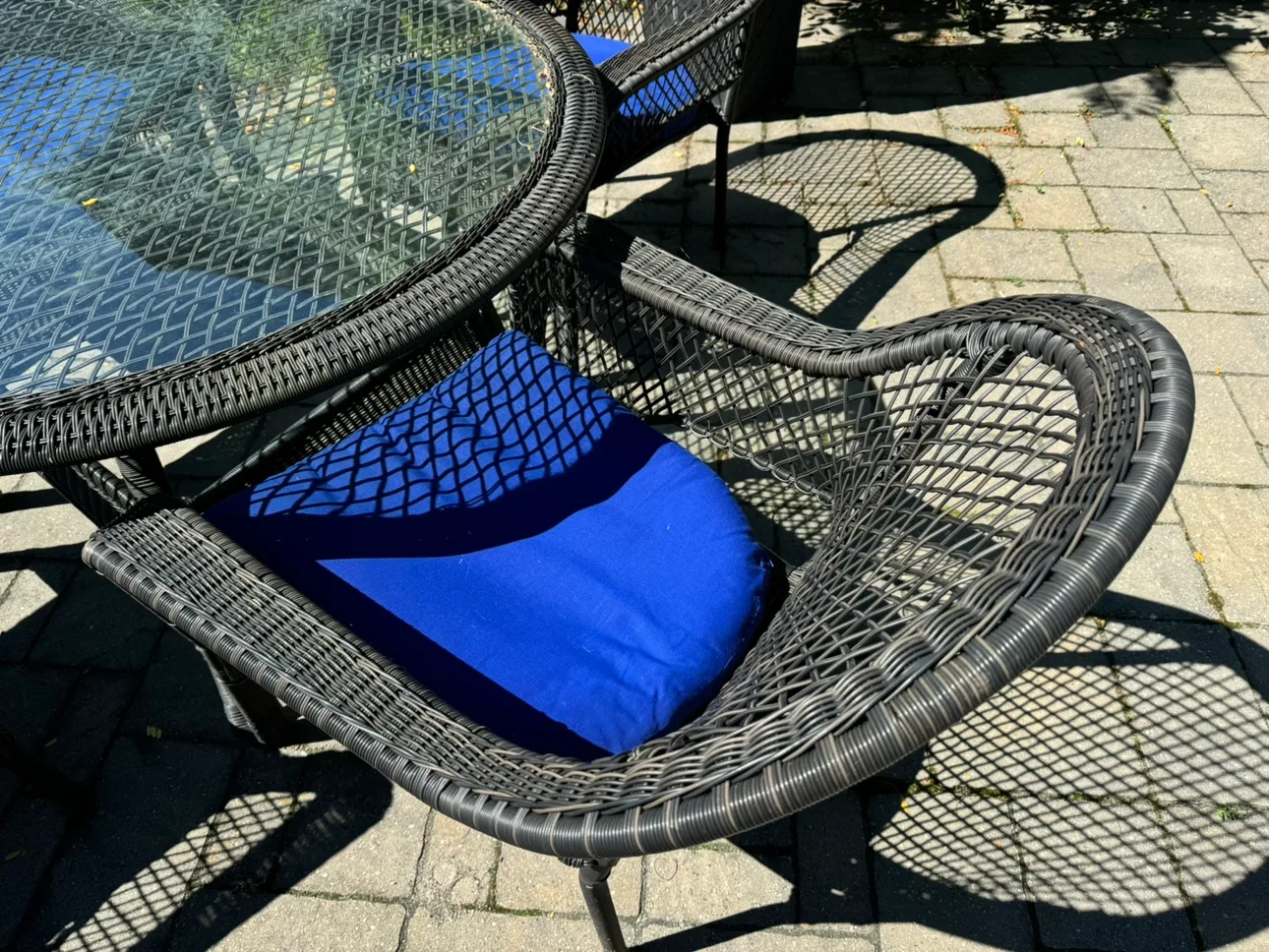 Wicker Patio Table and Chairs Set image indicator(2)