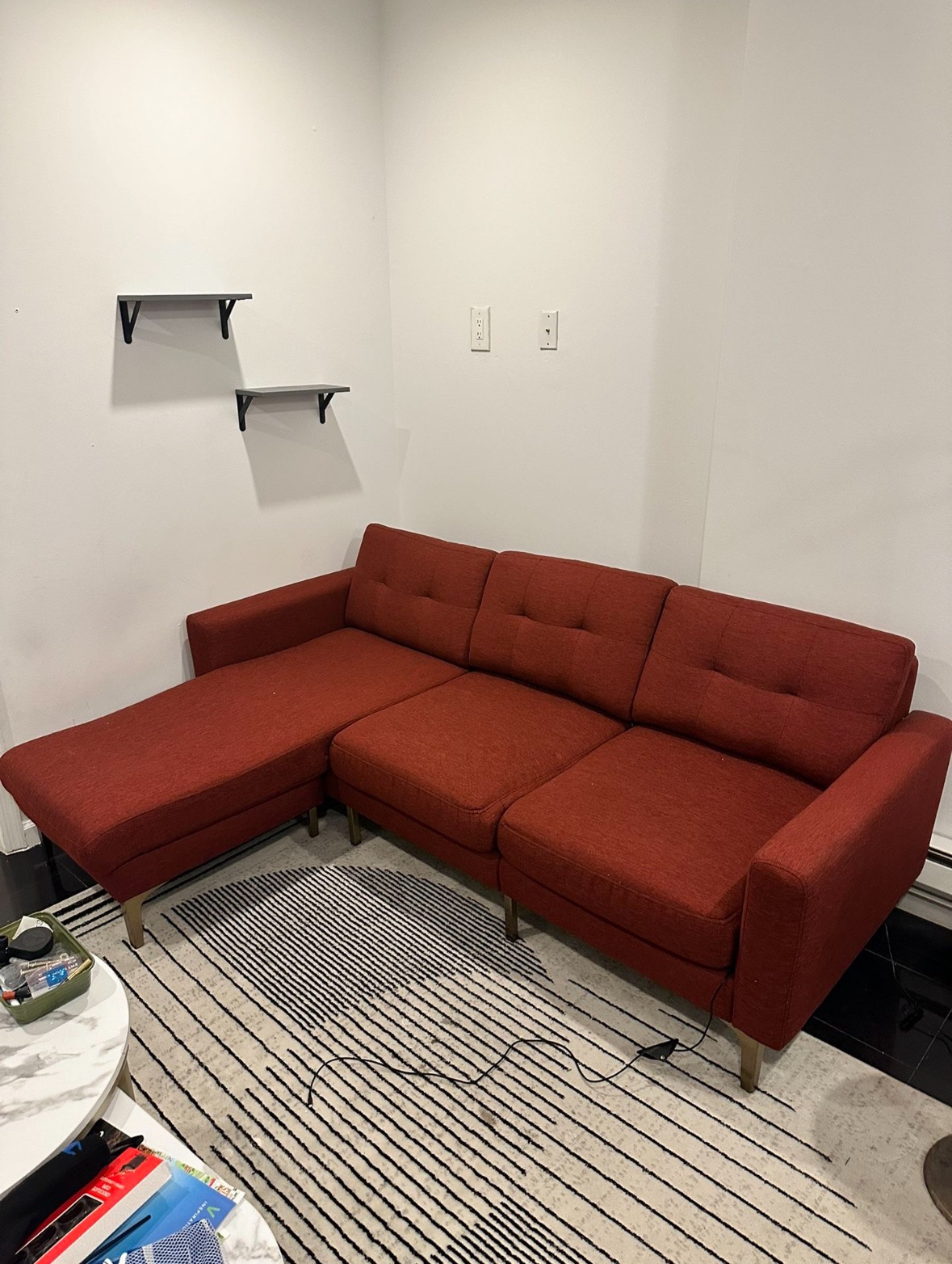 Red Sectional Sofa - photo 2