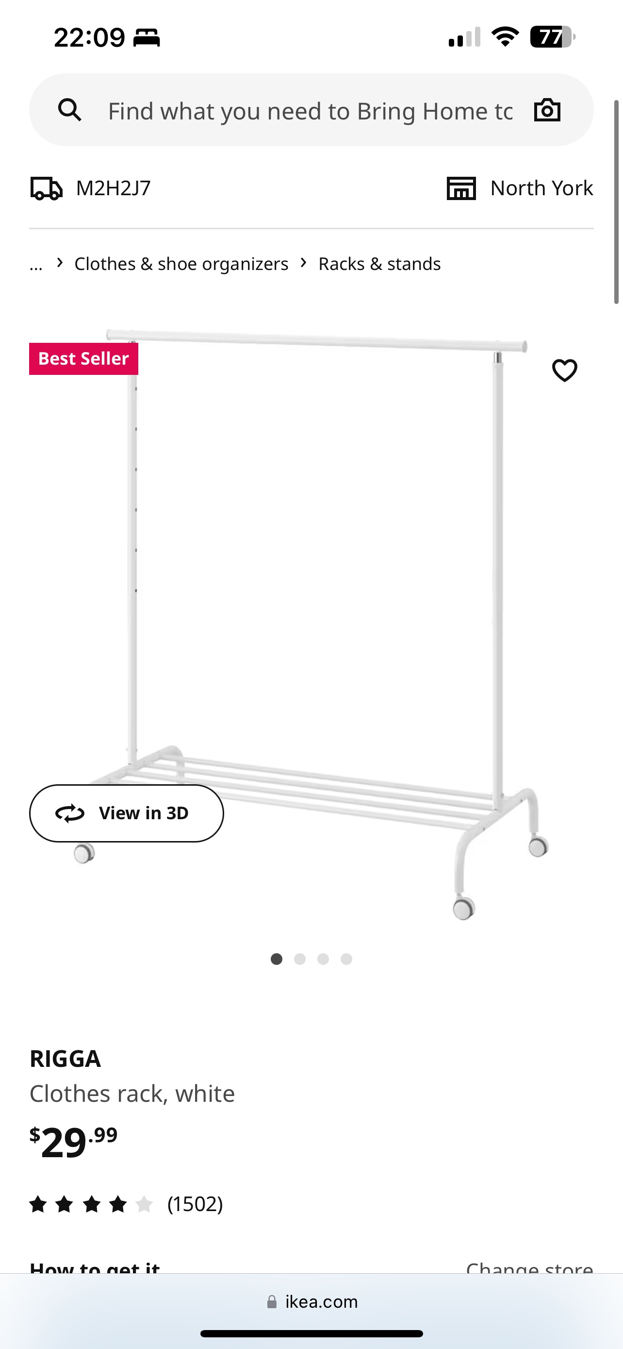IKEA RIGGA Clothes Rack  #freecycle