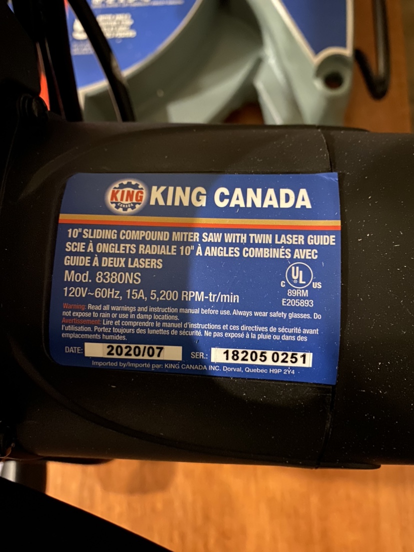 King Canada 10" Sliding Compound Miter Saw with Twin Laser Guide - photo 3