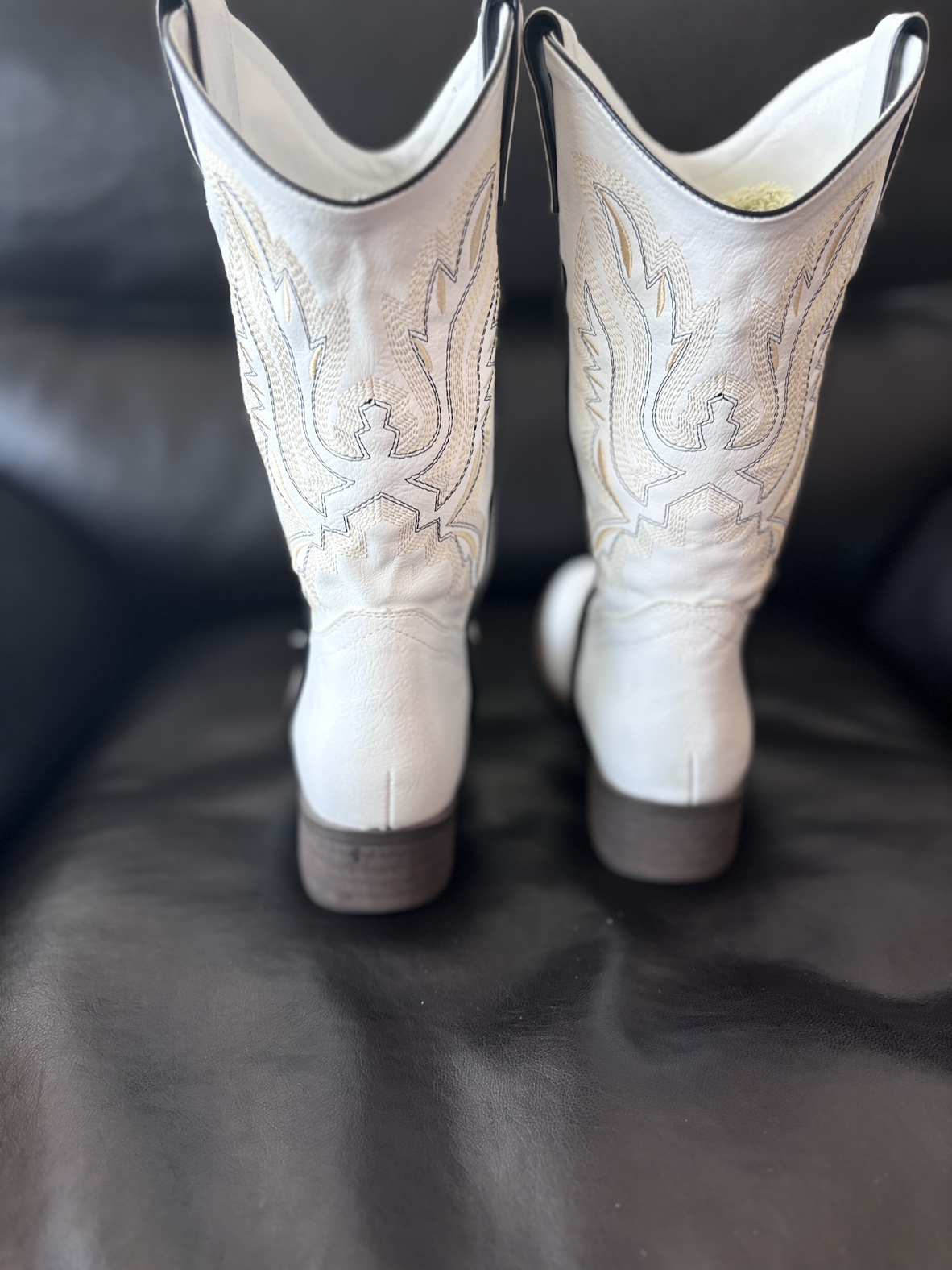 White Cowboy Boots - photo 4