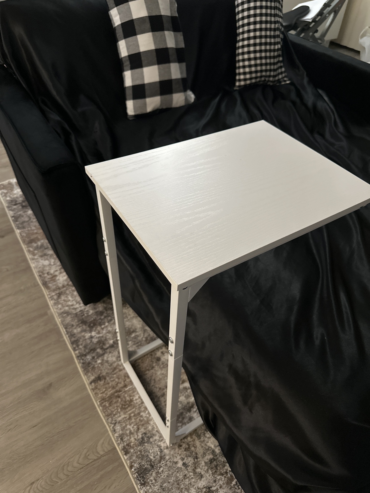 White Sofa Side Table - photo 2