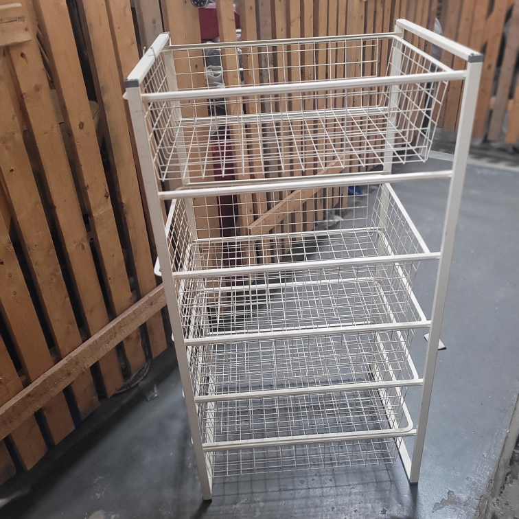 White Wire Storage Shelf