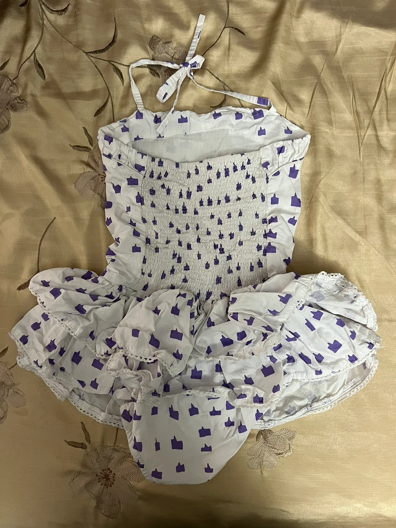 🧡White Top in strings sleeves image indicator(2)