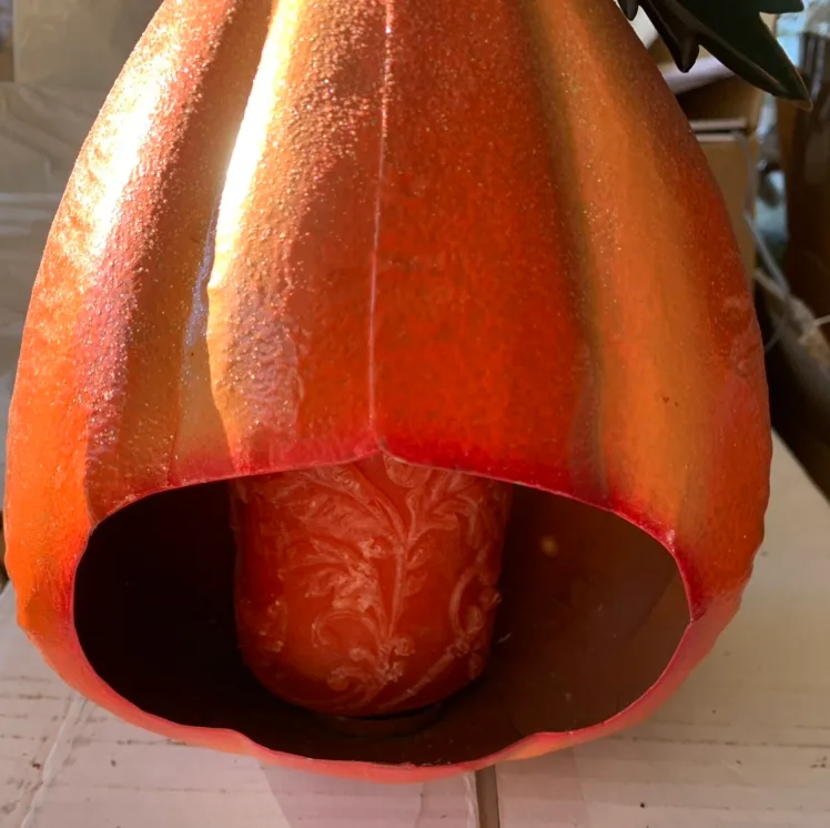 Metal Halloween Jack-o-lantern 🎃 Decor - with candle/ tea light image indicator(3)