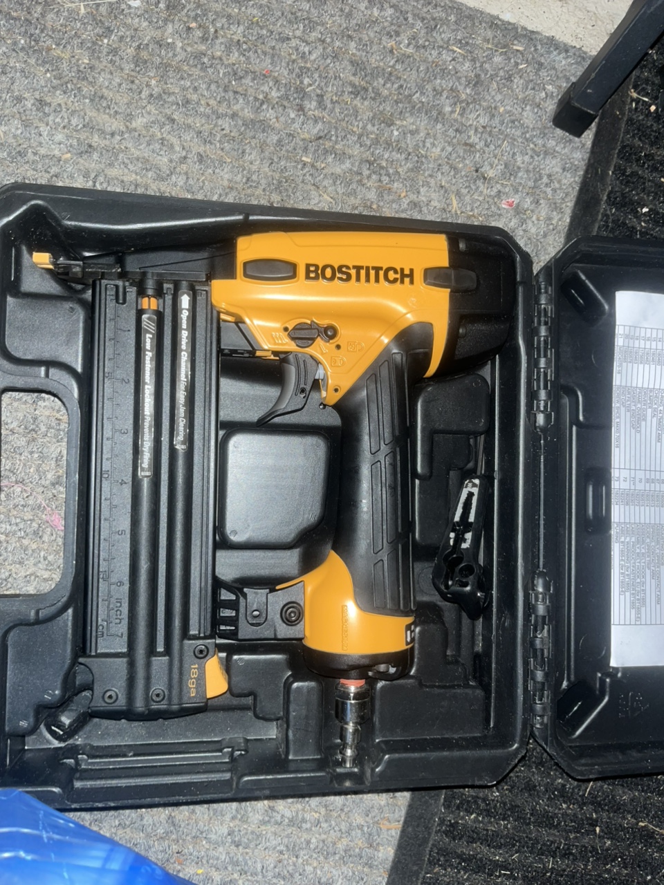 Bostitch Pneumatic 18 Gauge Nailer