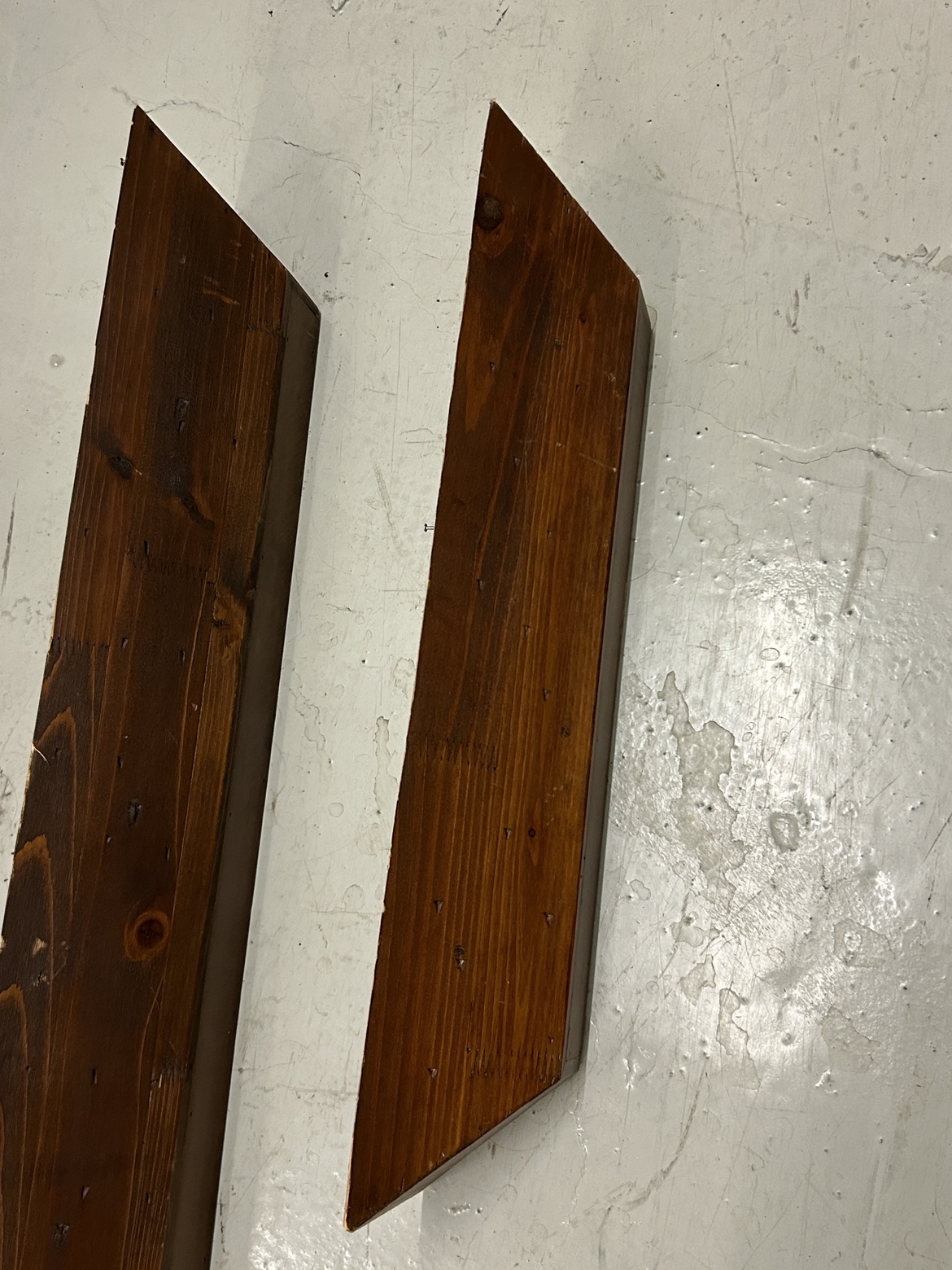 Distressed wood Floating Shelves - photo 4