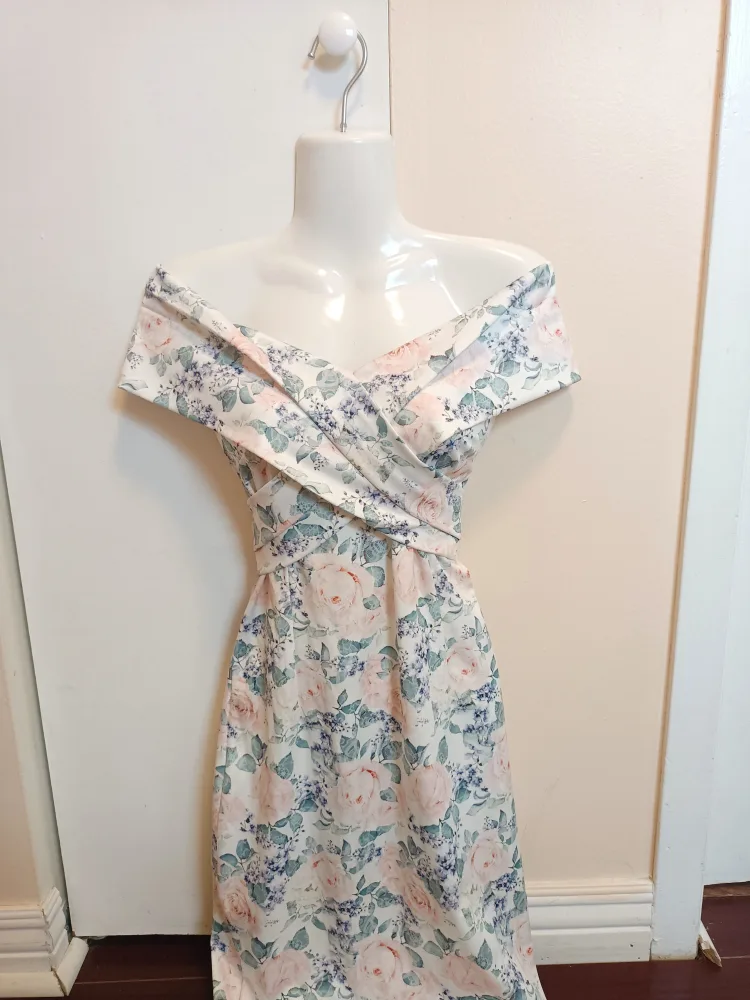 Floral Off Shoulder Dress thumbnail