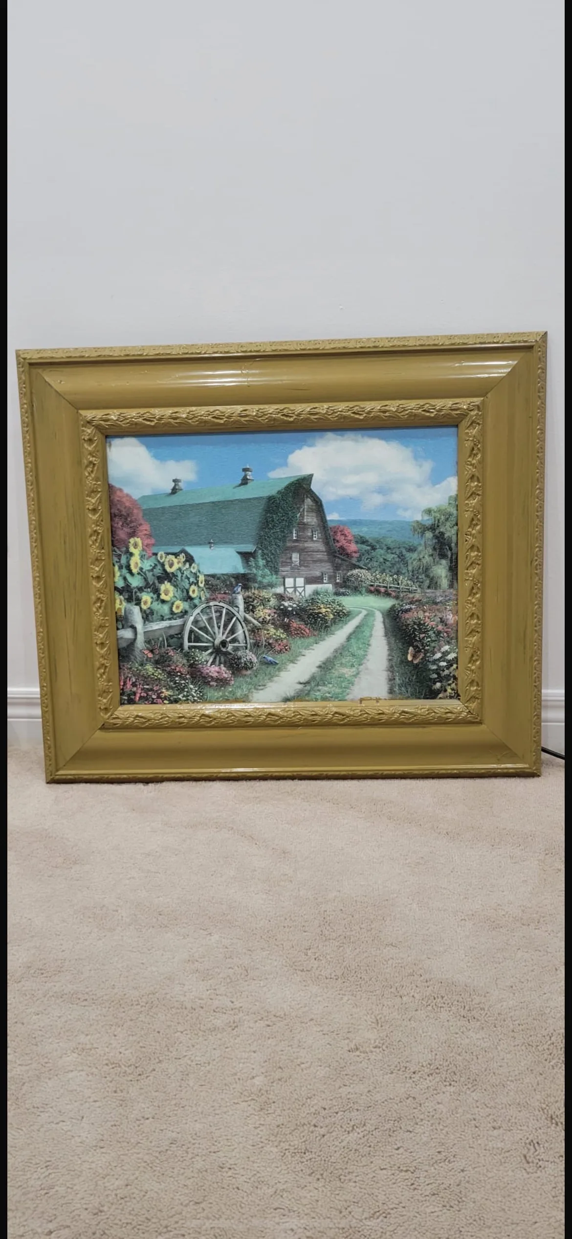 Framed Countryside Painting thumbnail