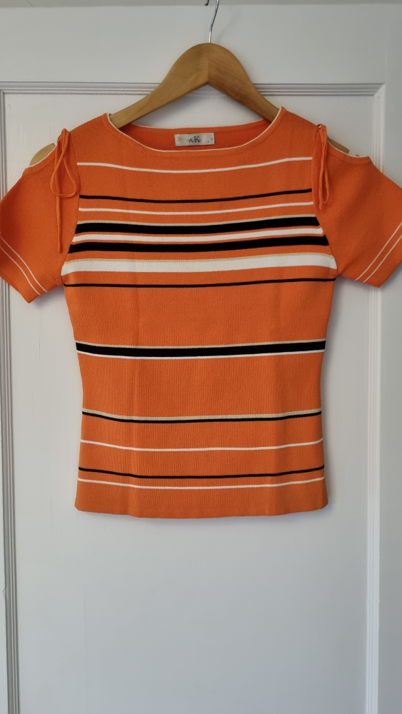 Striped Orange Top