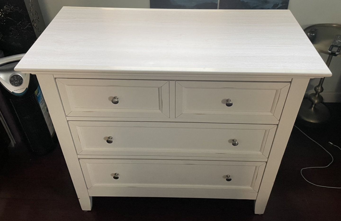 Off White Dresser with 3 Drawers